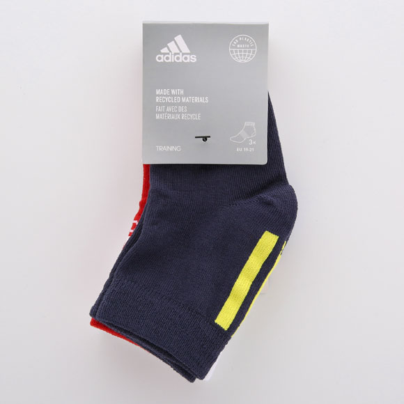アディダス adidas KIDS ジュニア キッズ クォーター丈 3P ソックス ボーイズ 男の子