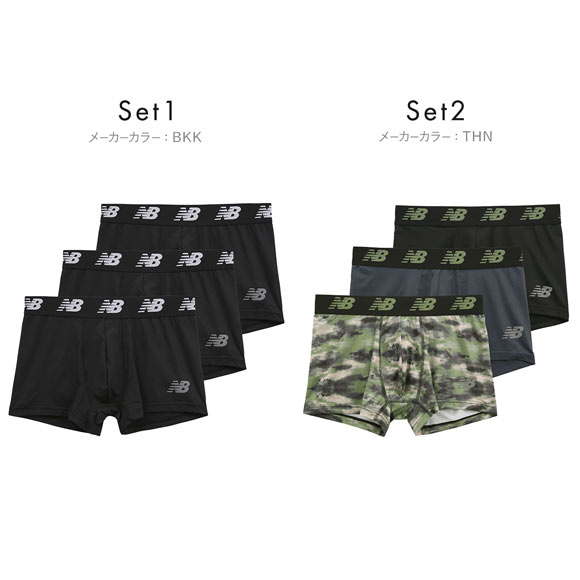 ニューバランス NewBalance プレミアム ボクサーパンツ 3枚組 メンズ アンダーウェア