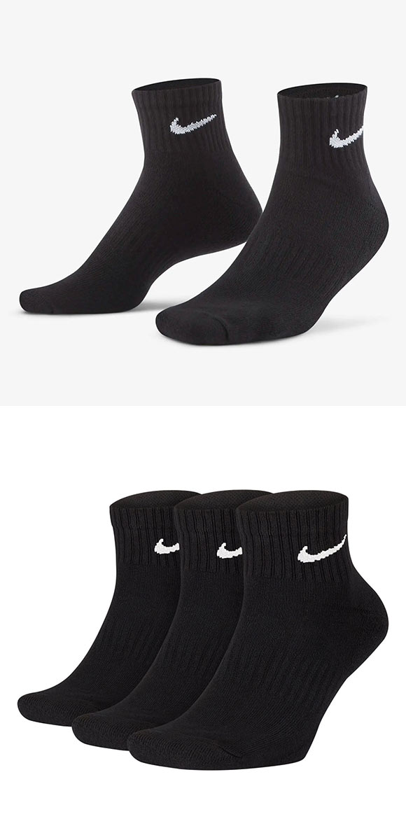 ナイキ NIKE エブリデイ クッション ショート丈 ソックス 3足組 靴下 メンズ レディース SX7667 21-23cm 23-25cm 25-27cm 27-29cm
