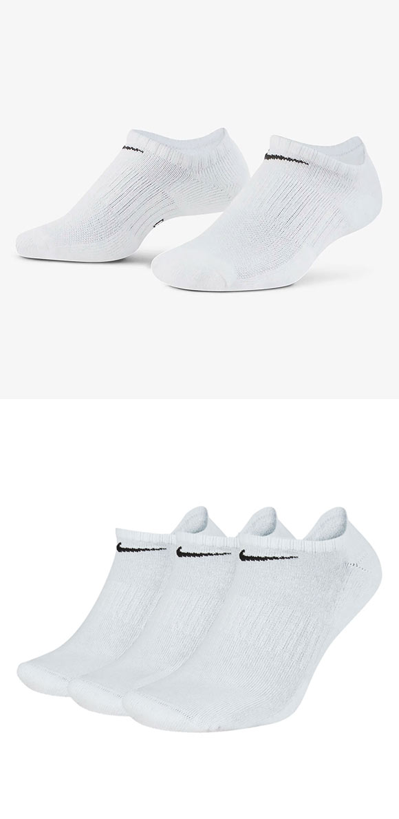 ナイキ NIKE エブリデイ クッション ノーショウ ソックス 3足組 靴下 メンズ レディース SX7673 21-23cm 23-25cm 25-27cm 27-29cm