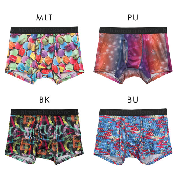 ヒロミチナカノ hiromichinakano 転写プリント ボクサーパンツ メンズ 前あき M L LL