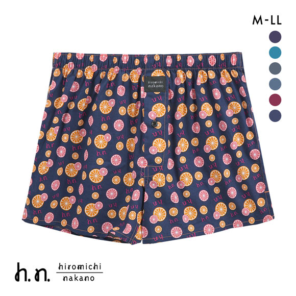 ヒロミチナカノ こだわり仕様のトランクス メンズ 綿100％ 前あき M L LL 大きいサイズ hiromichinakano