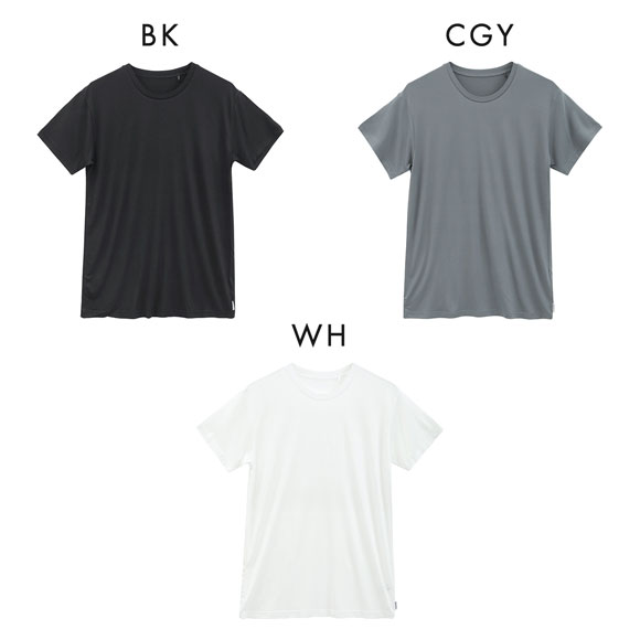 ファイテン Phiten アクアチタン採用 クルーネック 半袖 Tシャツ メンズ インナー 吸放湿 ムレ軽減 ショートスリーブ