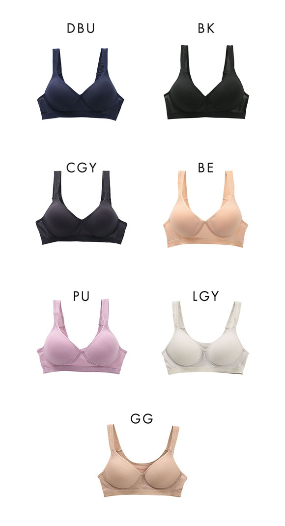 Sporty Fit Bra スポーティフィットブラ スポーツブラ モールドカップ 制菌加工 アンダーメッシュ 単品