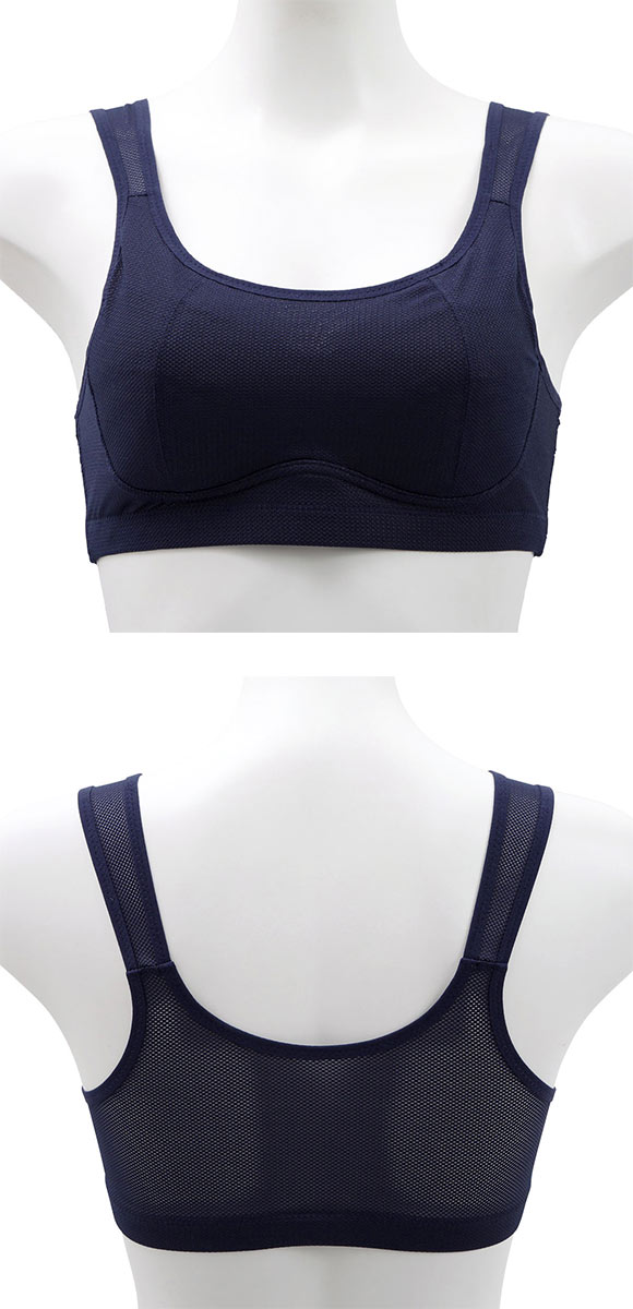 Sporty Fit Bra スポーティフィットブラ 吸水速乾 上胸押さえ スポーツブラ ハーフトップブラ 単品