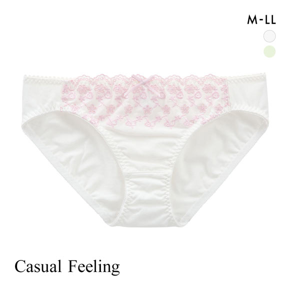 カジュアルフィーリング コットンレース ペアショーツ レディース ノーマルショーツ スタンダード Casual Feeling