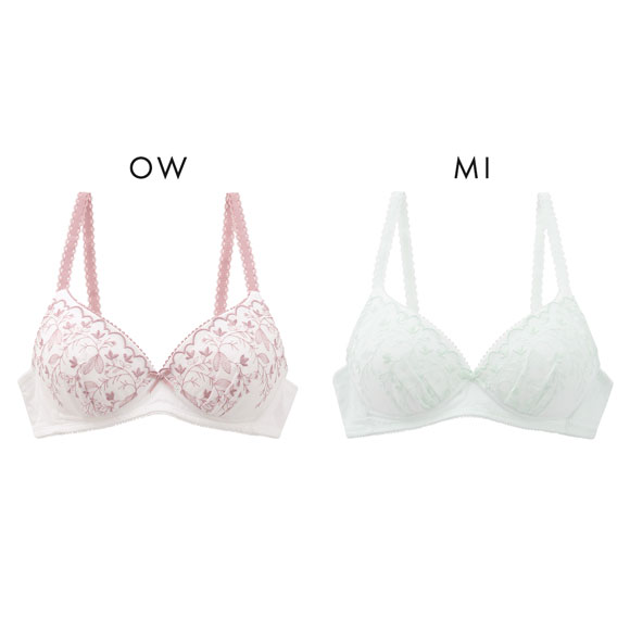 カジュアルフィーリング コットンレース ノンワイヤー ブラジャー レディース リラクシング Casual Feeling OW MI