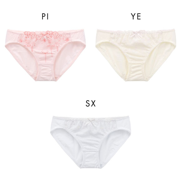 カジュアルフィーリング シフォン刺繍レース ペアショーツ レディース ノーマルショーツ スタンダード Casual Feeling