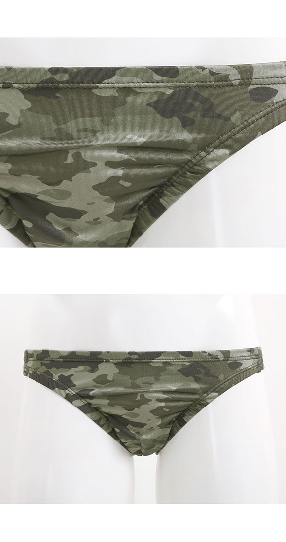 キングノバ カモフラ柄 ビキニ フルバック メンズ 前とじ M L LL パンツ ブリーフ ブーメラン 雄 KING NOVA 迷彩 アーミー サバイバル