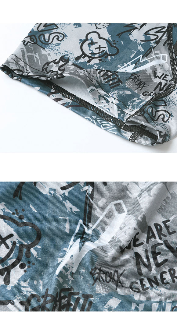 キングノバ グラフィティ柄 ボクサーパンツ メンズ 前あき M L LL ストレッチ プリント 大きいサイズ 贈り物 ギフト KING NOVA