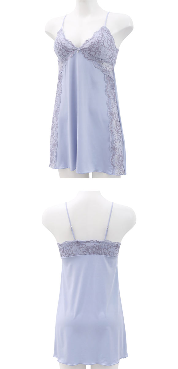 ルルモアナ 2浴レース カップ付きキャミソール＆ショーツ セットアップ M L ベビードール スリップ 勝負下着 セット LULUMOANA