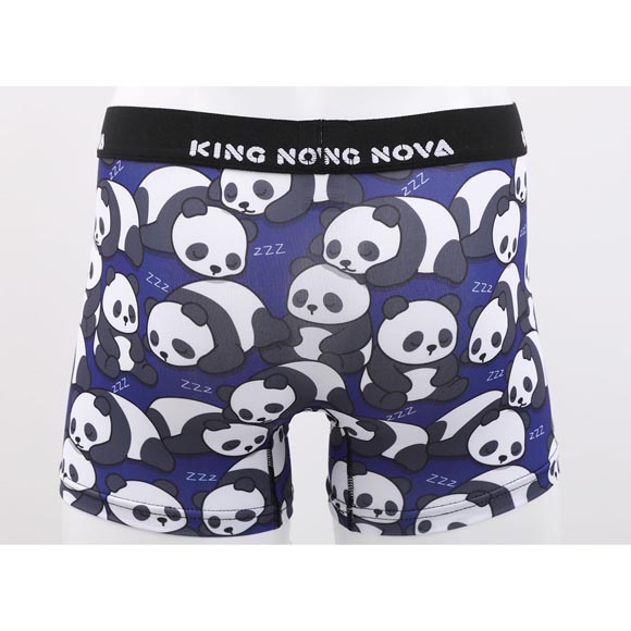 キングノバ パンダ柄 ボクサーパンツ メンズ 前あき M L LL ストレッチ プリント 大きいサイズ 贈り物 ギフト KING NOVA