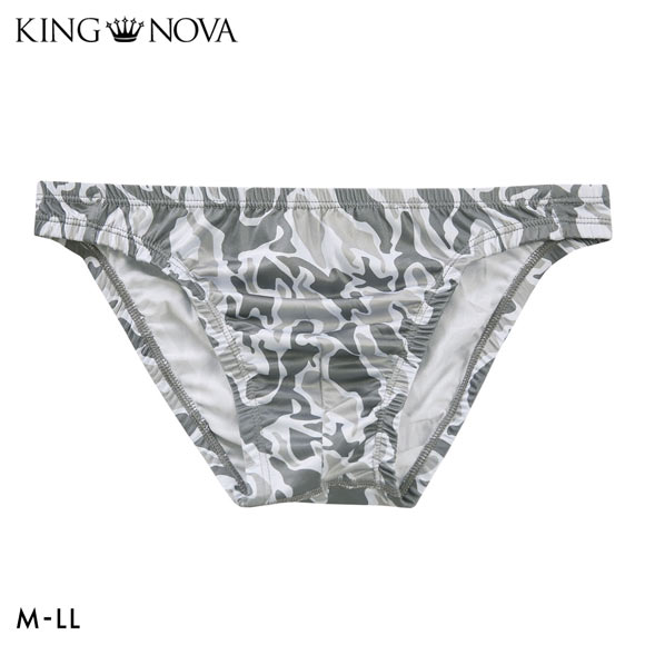 キングノバ 迷彩柄 ビキニ フルバック メンズ 前とじ M L LL パンツ ブリーフ ブーメラン KING NOVA