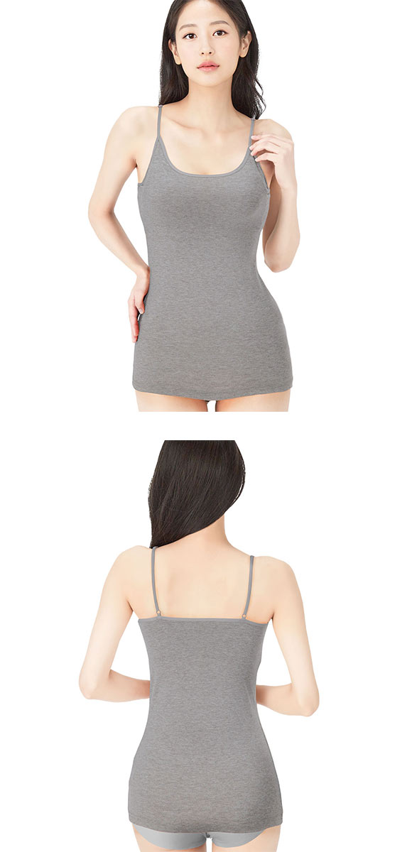 カップ内蔵 キャミソール カップ付き シンプル 無地 ベーシック