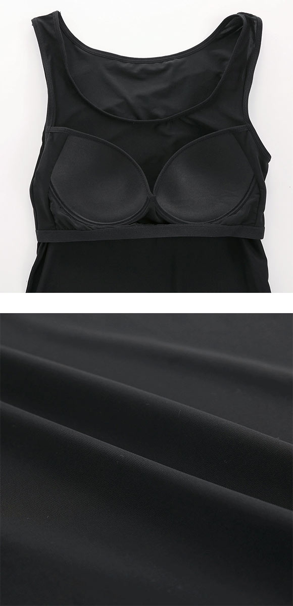 カップ内蔵 タンクトップ カップ付きインナー シンプル 無地 ベーシック レディース