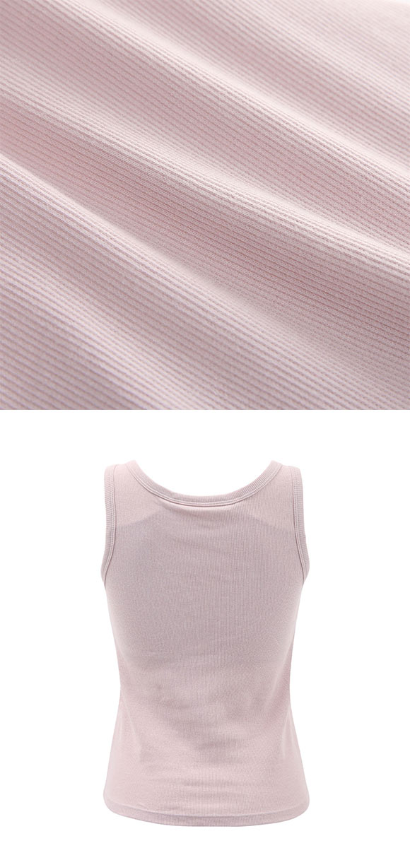 カップ内蔵 アメリカンスリーブ リブタンクトップ カップ付きインナー シンプル 無地 ベーシック レディース