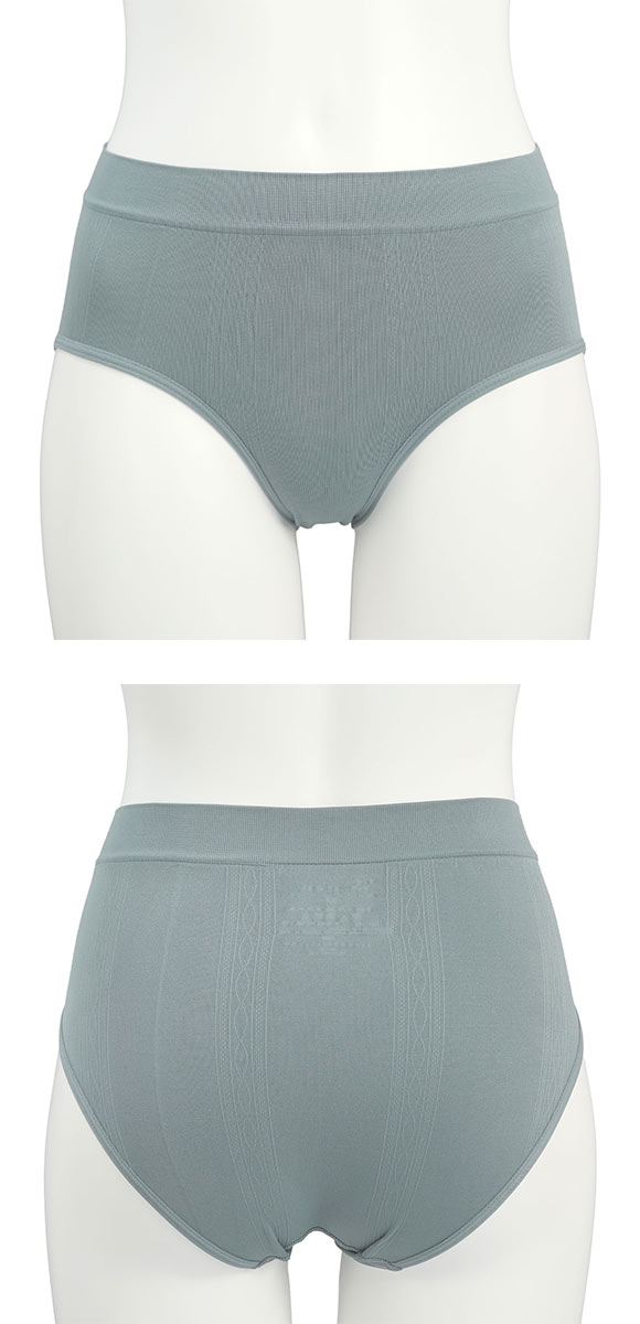 ナチュラルフィットショーツ ケーブルニット柄 スタンダードショーツ ストレッチ 大きいサイズ