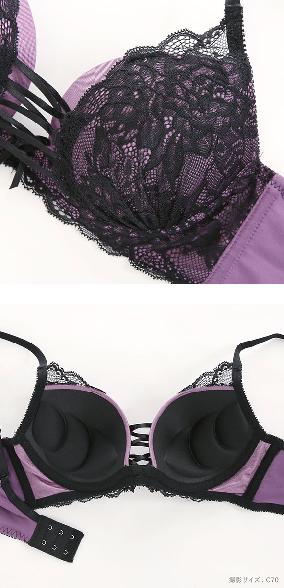 スパイシー ブラジャー ショーツ セット 編上げストレッチレース SPICY