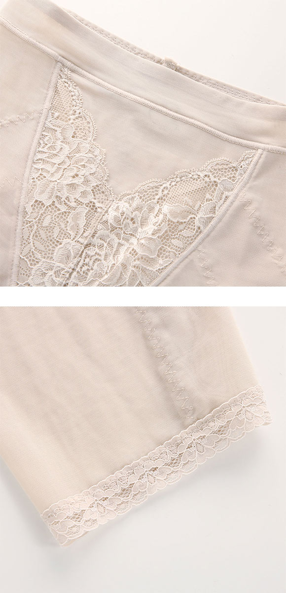 スタイルアップ 補正ガードル レーシー ロングガードル 花柄レース