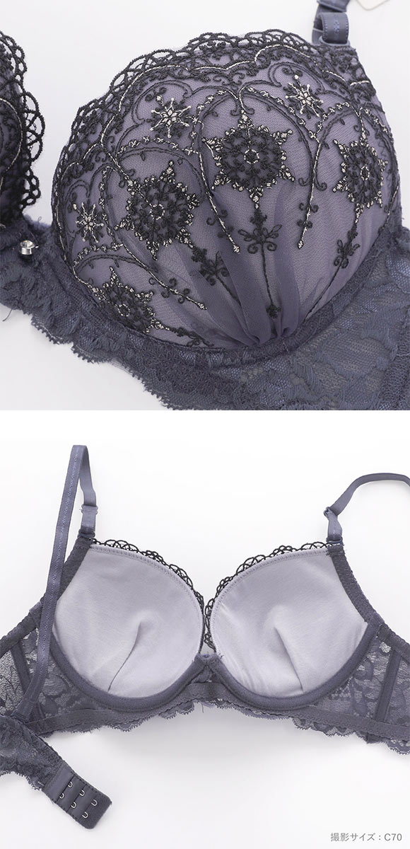 ピュアシェリ ブラジャー ショーツ セット 雪の結晶 PURECHERIE