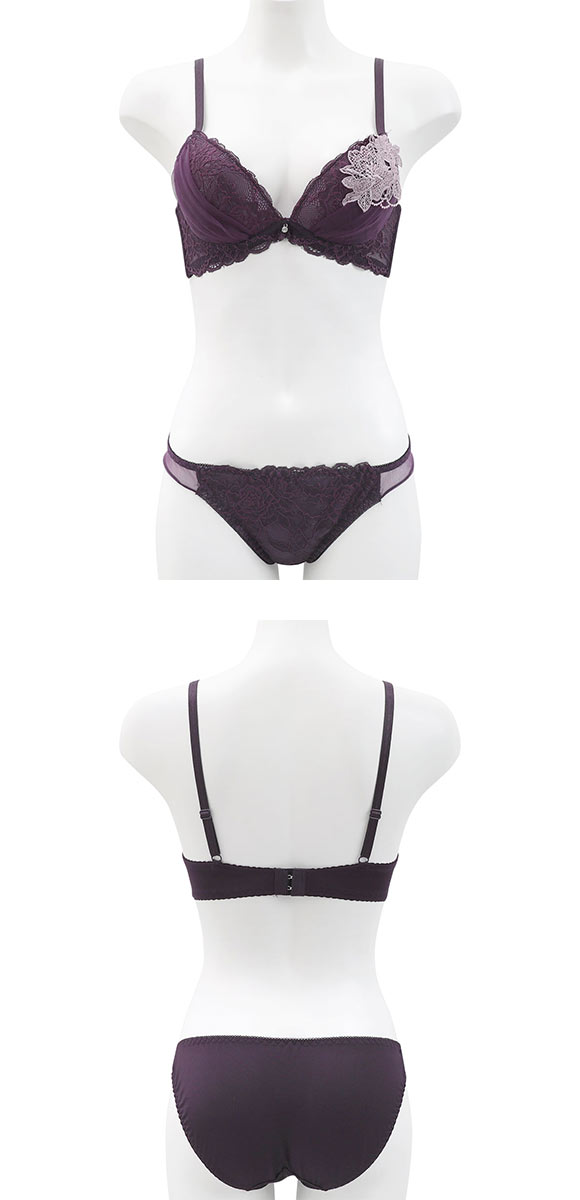 ルルモアナ ブラジャー ショーツ セット ケミカルフラワー LULU MOANA