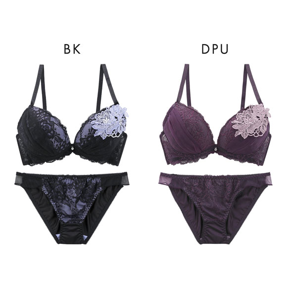 ルルモアナ ブラジャー ショーツ セット ケミカルフラワー LULU MOANA