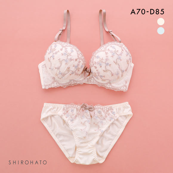 ピュアシェリ ブラジャー ショーツ セット 小花チュール PURECHERIE