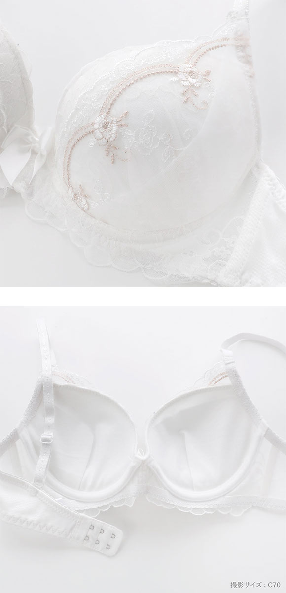 ピュアシェリ ブラジャー ショーツ セット ローズモチーフ PURECHERIE