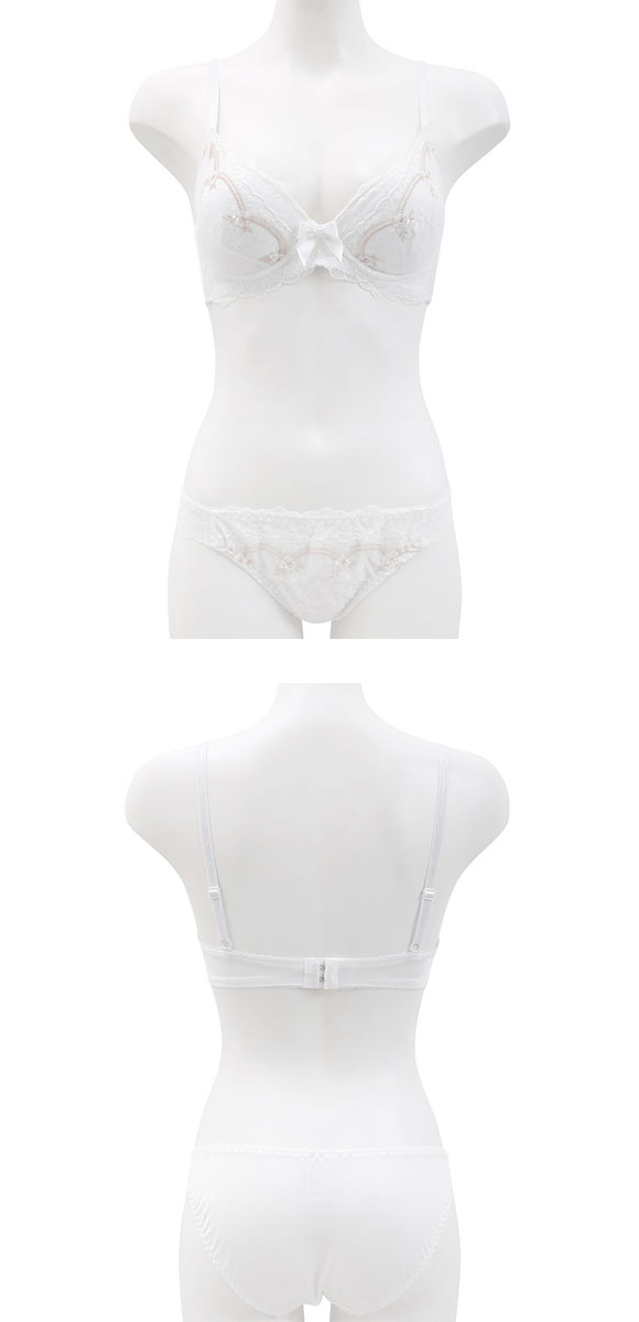 ピュアシェリ ブラジャー ショーツ セット ローズモチーフ PURECHERIE