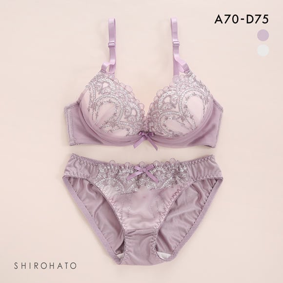 ピュアシェリ ブラジャー ショーツ セット 幾何学チュール PURECHERIE
