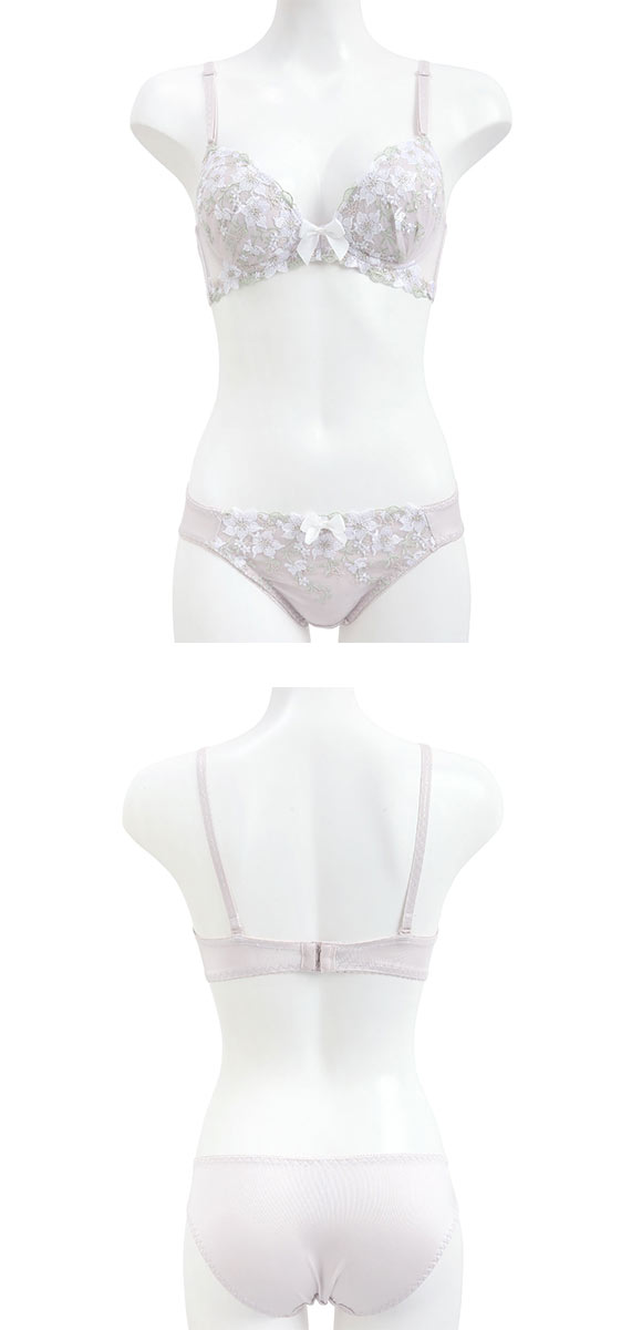 ロマンティックドール ブラショーツセット ラメ入花柄チュールレース Romantic doll