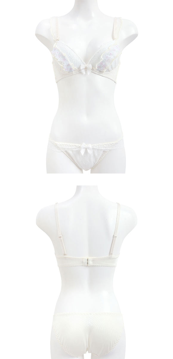 ロマンティックドール ブラショーツセット ストレッチレース 3色ケミカル付ハーフ Romantic doll