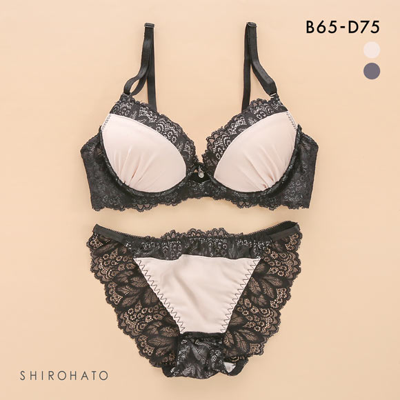 ルルモアナ マットサテンレース ブラセット BCD ブラジャー ショーツ セット LULUMOANA