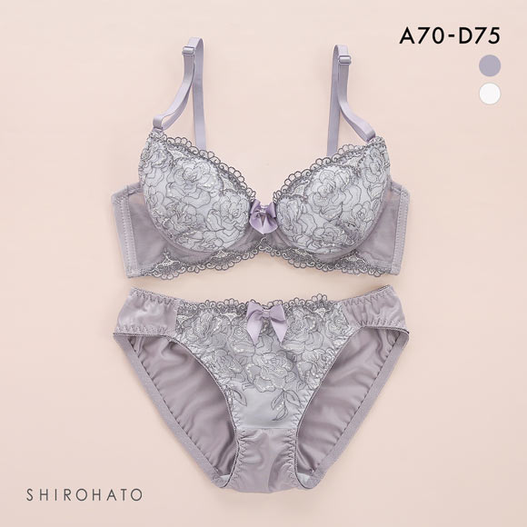 ピュアシェリ ラメローズレース ブラセット ABCD ブラジャー ショーツ セット PURECHERIE