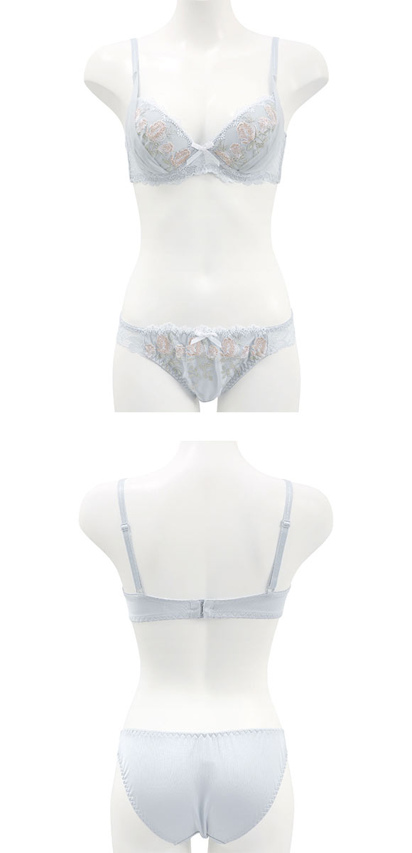 ルルモアナ アンティークチューリップ ブラセット ABCD ブラジャー ショーツ セット LULUMOANA