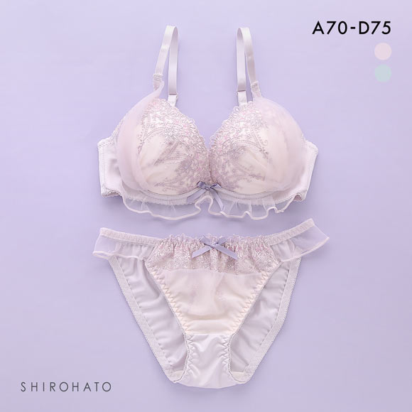 ピュアシェリ ラメチュールベール ブラセット ABCD ブラジャー ショーツ セット 谷間 L字 脇寄せ 盛り PURECHERIE