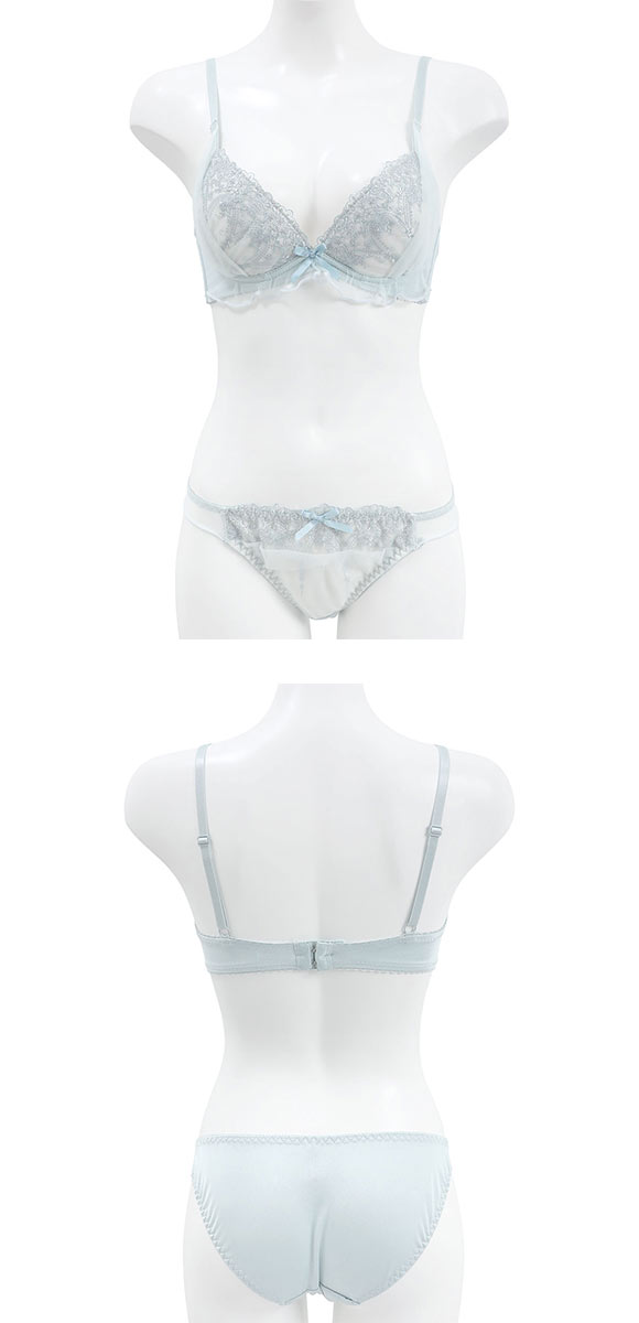 ピュアシェリ ラメチュールベール ブラセット ABCD ブラジャー ショーツ セット 谷間 L字 脇寄せ 盛り PURECHERIE