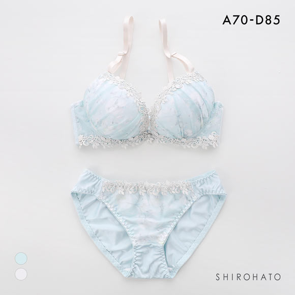 ピュアシェリ ミスティックボタニカル ブラセット ABCD ブラジャー ショーツ セット 大きいサイズ 盛り 谷間 L字 脇寄せ PURECHERIE