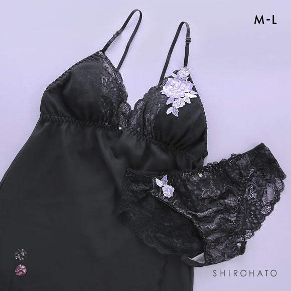 ピュアシェリ ローズケミカル キャミソール＆ショーツ セットアップ M L ベビードール スリップ 勝負下着 セット PURECHERIE