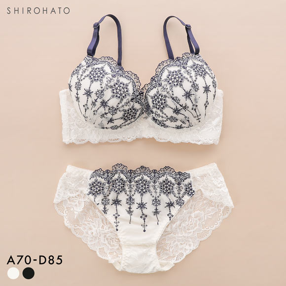 ウィンターコレクション 脇高ラメチュール ブラジャー ショーツ セット 脇高 ラメフラワー 大きいサイズ Winter Collection