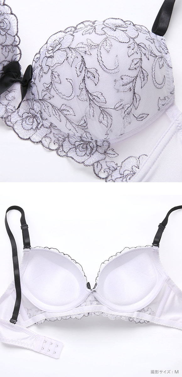 ピュアシェリ ラメチュールレース ノンワイヤー ブラセット M L LL ブラジャー ショーツ セット ワイヤレス 脇肉 PURECHERIE