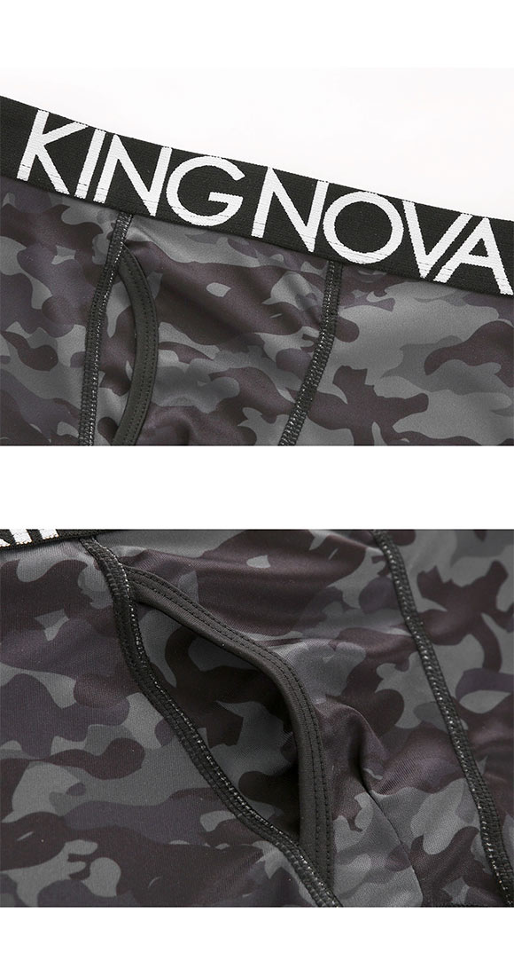 キングノバ ボクサーパンツ メンズ 前あき ワイルド柄 三枚組 3P 3点セット KING NOVA