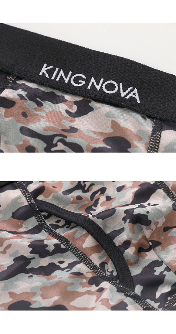 キングノバ ワイルドセット ボクサーパンツ 3枚組 メンズ 前あき 3点セット 3P ストレッチ プリント 大きいサイズ KING NOVA お得