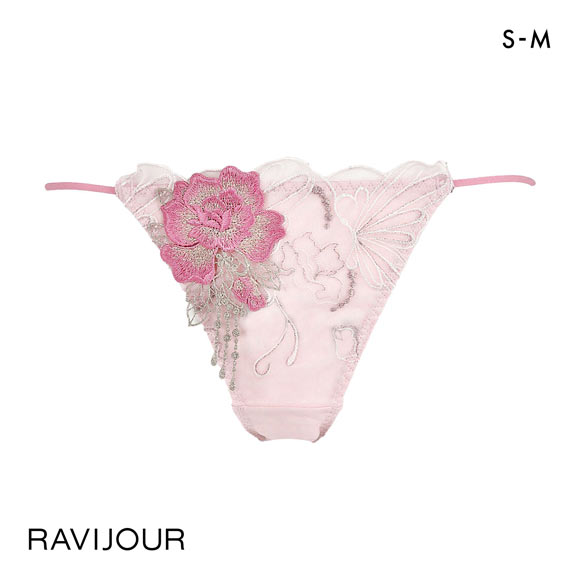 ラヴィジュール シャイニーバタフライ エンブレース Tバック SM バックレース 透け ストリング RAVIJOUR