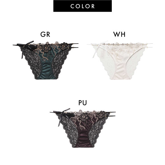 LINGERIEAM ラピダリー ショーツ ノーマルショーツ SM バックレース 透け RAVIJOUR ラヴィジュール