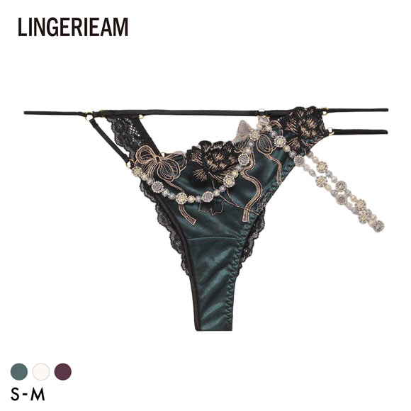 LINGERIEAM ラピダリー Tバックショーツ セクシー 過激 SM バックレース 透け RAVIJOUR ラヴィジュール