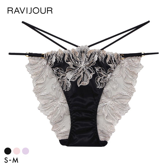 ラヴィジュール ミレイユ エンブロイダリーレース ノーマルショーツ SM セクシー 総レース バックレース 下着 RAVIJOUR