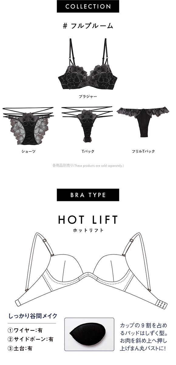 ラヴィジュール RAVIJOUR フルブルーム ホットリフト ブラジャー BC