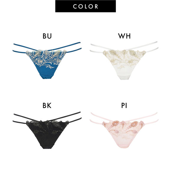 ラヴィジュール RAVIJOUR レーシーフェザー エンブレース ショーツ SM バックレース 総レース 透け バックオープン