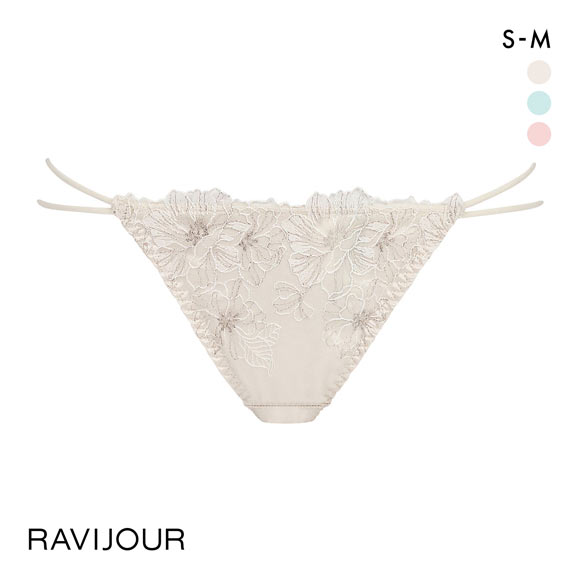 ラヴィジュール ラディアント エンブレース ショーツ SM バックレース 総レース 透け ホールデザイン RAVIJOUR